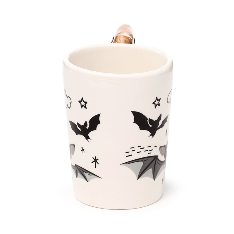 Bat Ceramic Shaped Handle Mug - Gift Arch