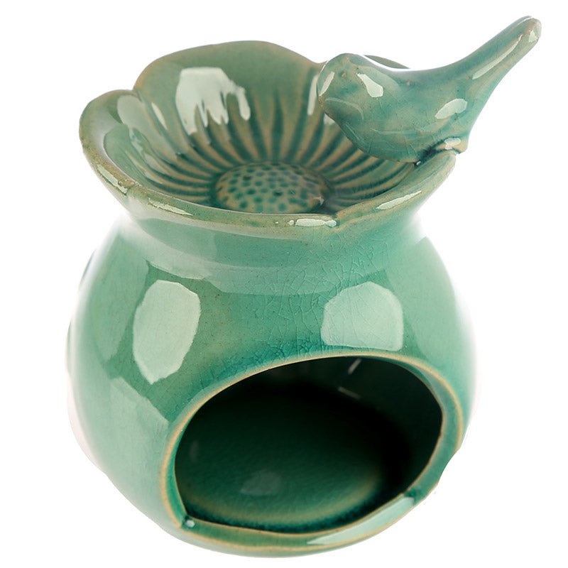 Eden Floral Bird Bath Ceramic Oil Burner - Gift Arch