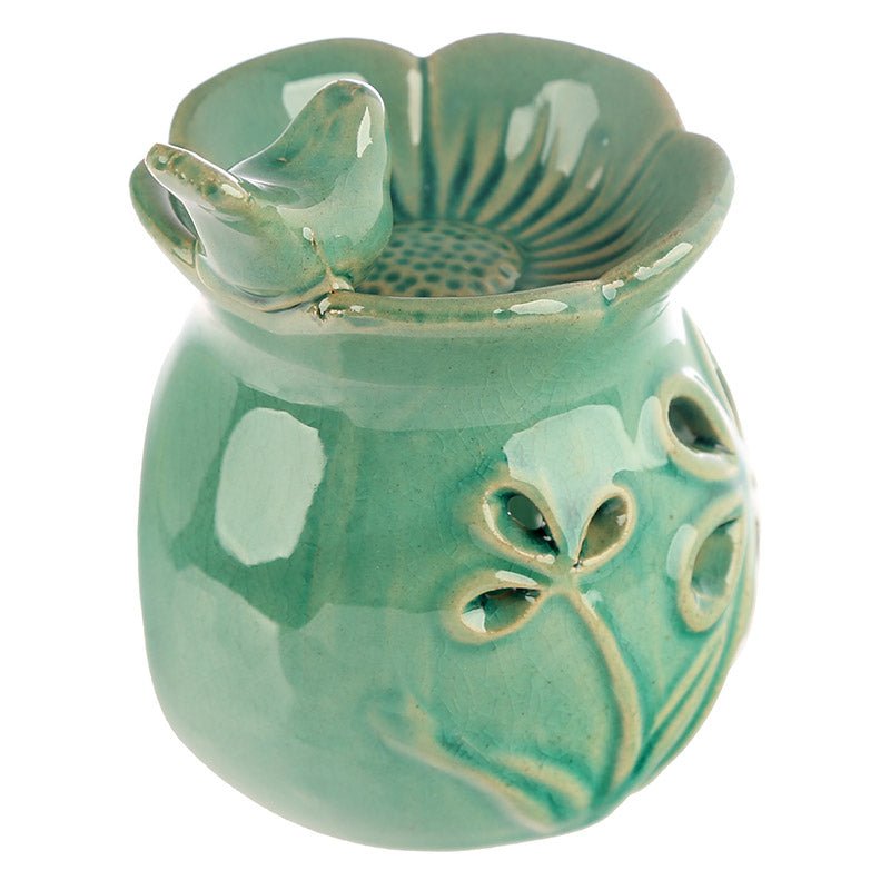 Eden Floral Bird Bath Ceramic Oil Burner - Gift Arch