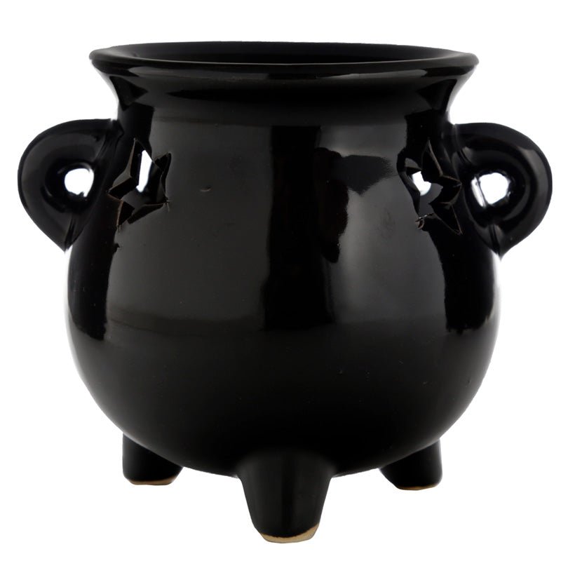 Eden Large Black Cauldron Oil Burner - Gift Arch