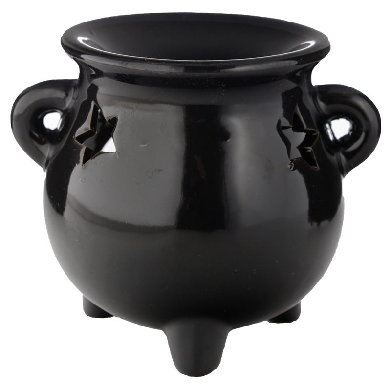 Eden Large Black Cauldron Oil Burner - Gift Arch