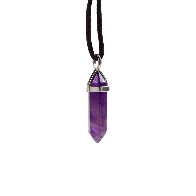 Healing Stone Gemstone Double Terminated Shaped Pendant - Gift Arch