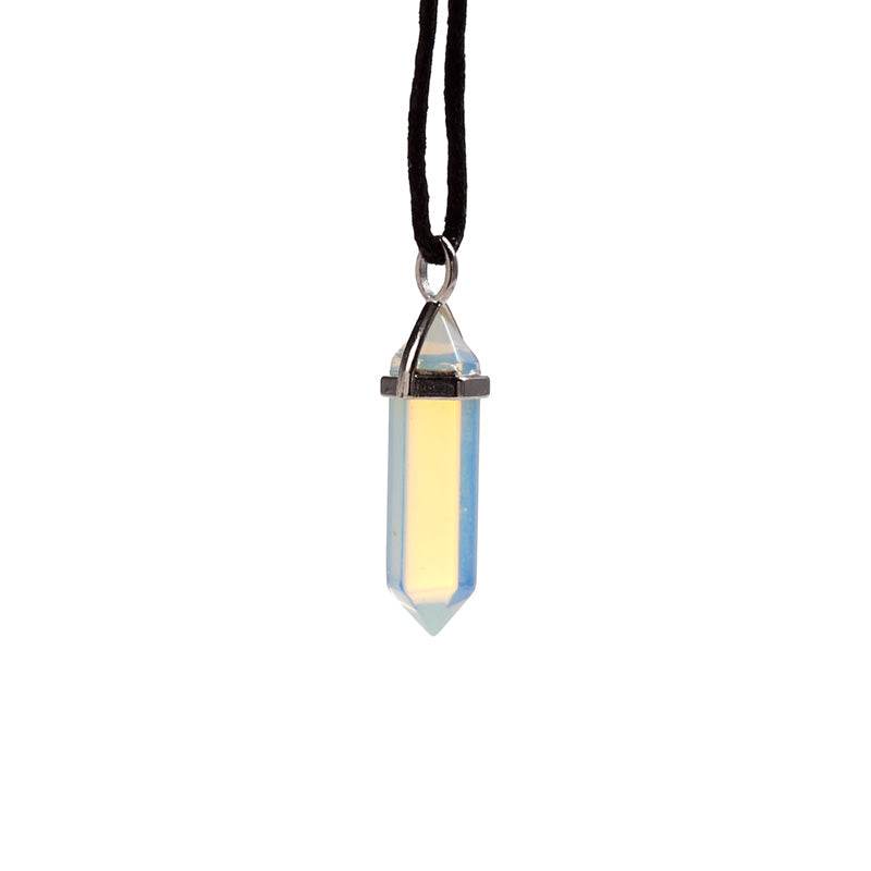 Healing Stone Gemstone Double Terminated Shaped Pendant - Gift Arch