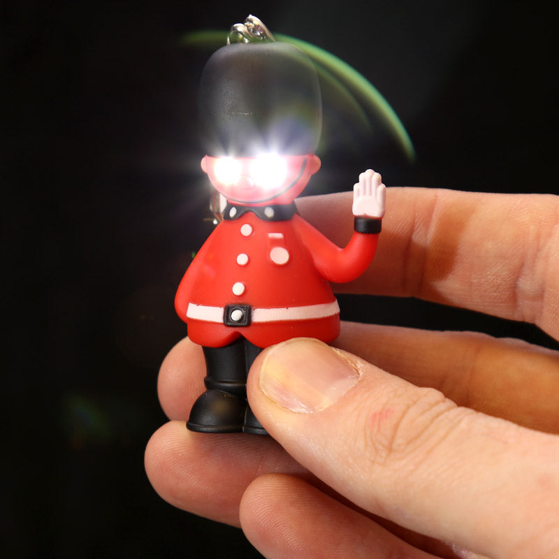 London Guardsman LED Keyring with Sound (Rule Britannia) - Gift Arch