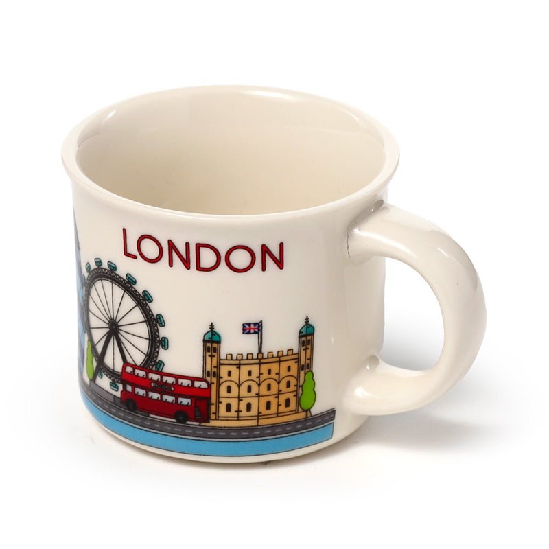London Icons Set of 2 Porcelain Espresso Cups - Gift Arch