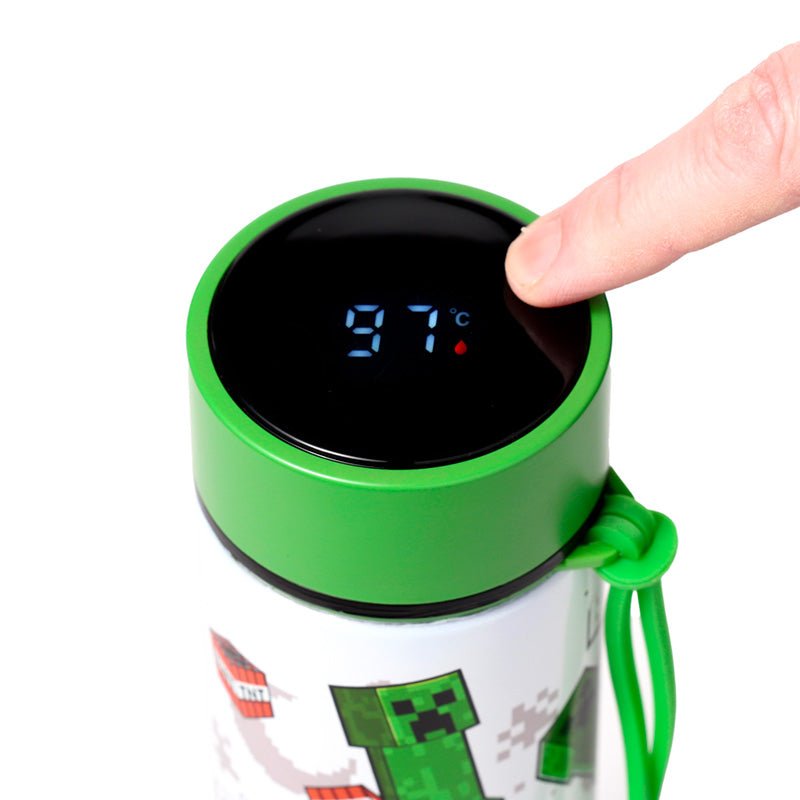 Minecraft SSS… BOOM Hot & Cold Digital Thermometer Bottle - Gift Arch