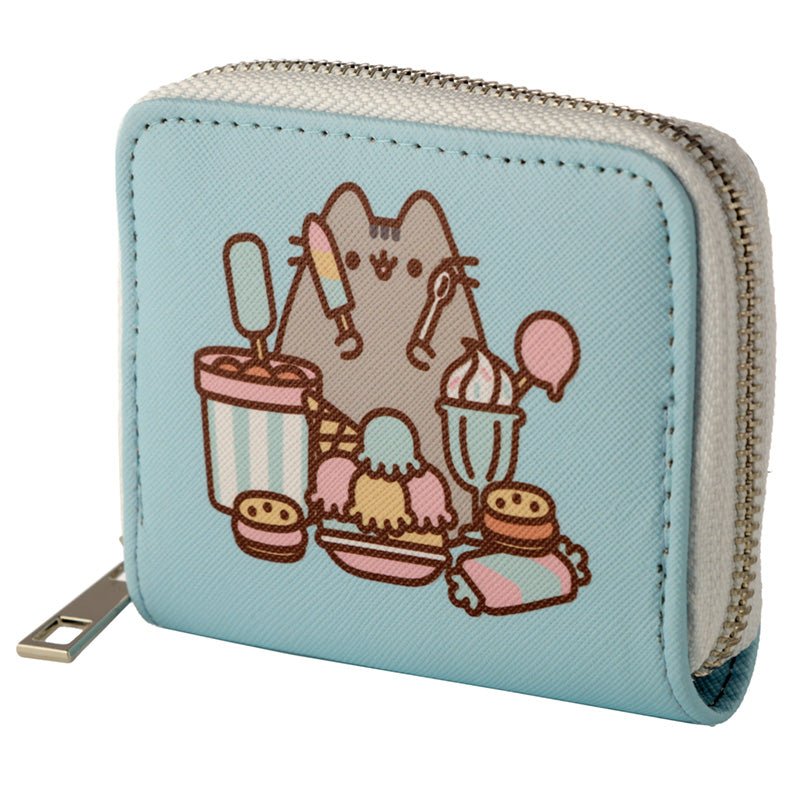Pusheen Foodie Cat Zip Around Small Wallet Purse - Gift Arch