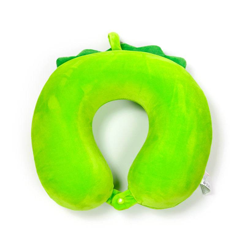 Relaxeazzz Huck the Dinosaur Adorasaurs Plush Memory Foam Travel Pillow - Gift Arch