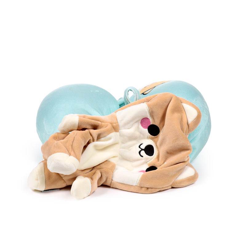 Swapseazzz Adoramals Shuggs the Shiba Inu 2-in-1 Plush Travel Pillow & Toy - Gift Arch