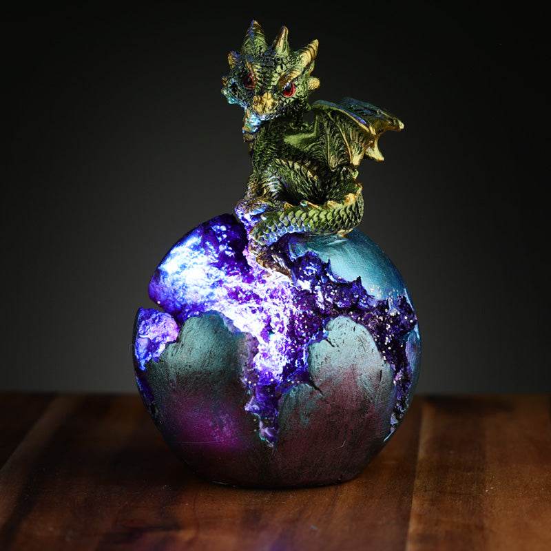 Baby Dragon LED Geode Dragon Egg - Gift Arch