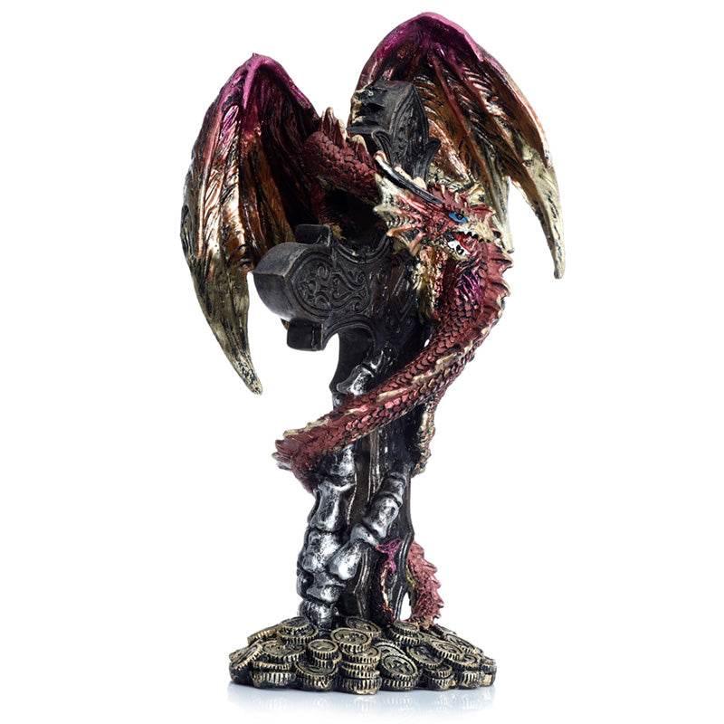 Dark Legends Celtic Cross Treasure Guardian Dragon - Gift Arch