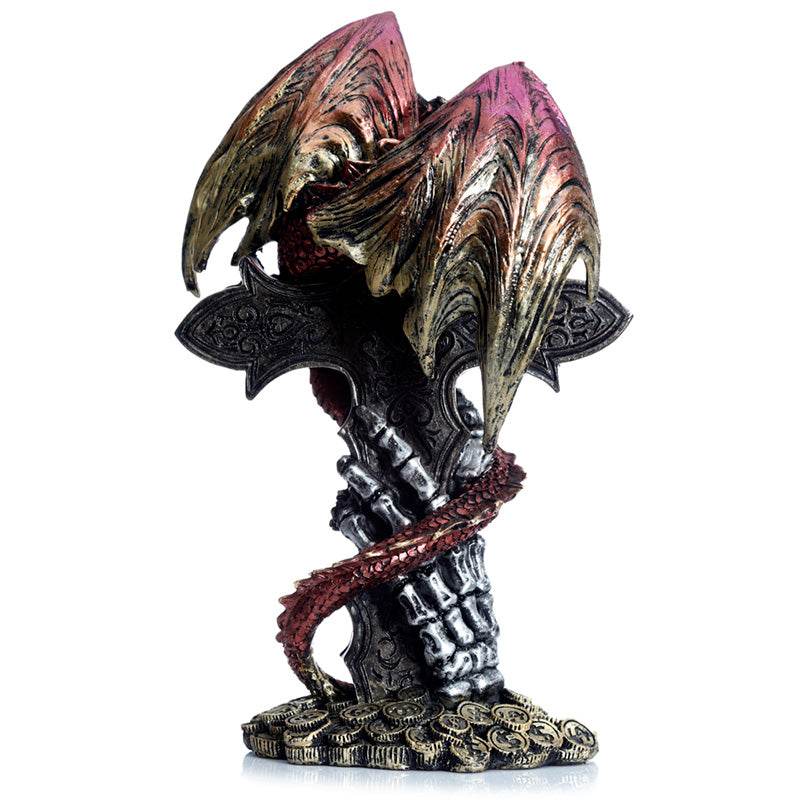 Dark Legends Celtic Cross Treasure Guardian Dragon - Gift Arch