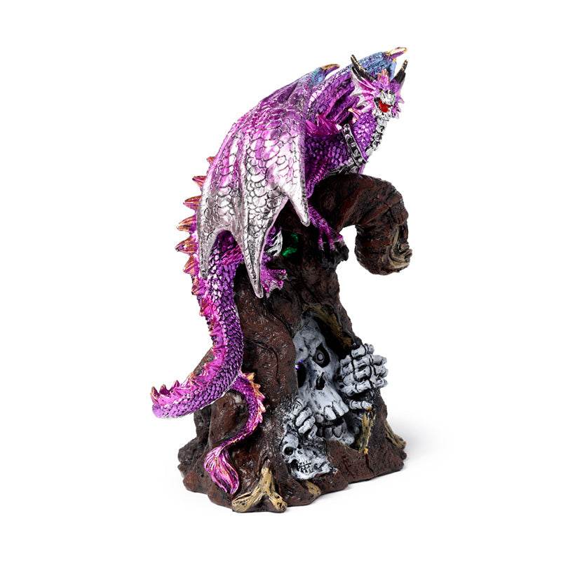 Dark Legends LED Keeper of the Death Gate Amethyst Dragon - Gift Arch