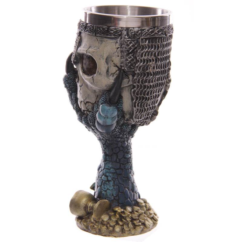 Decorative Dragons Claw & Warrior Skull Goblet - Gift Arch