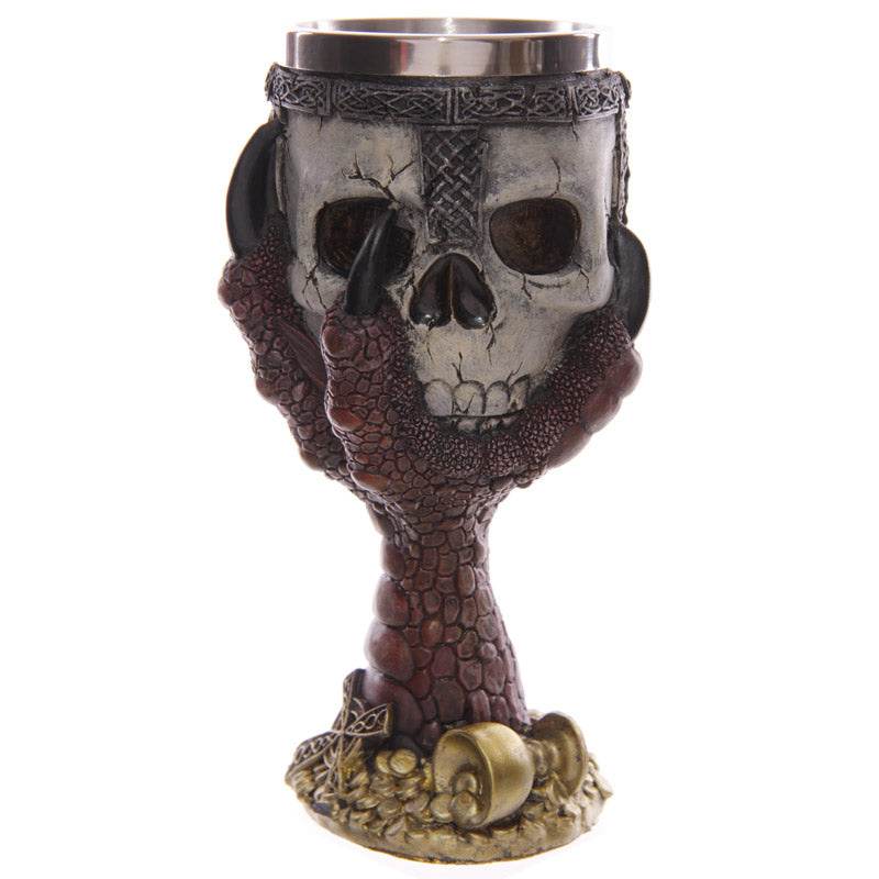 Decorative Dragons Claw & Warrior Skull Goblet - Gift Arch