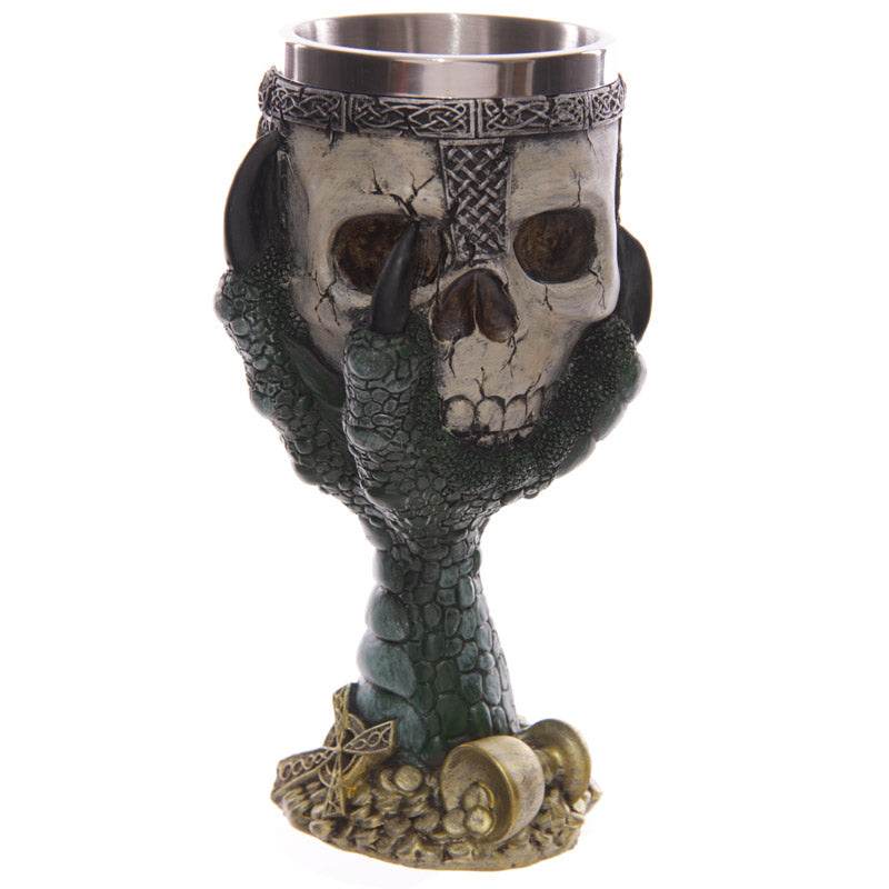 Decorative Dragons Claw & Warrior Skull Goblet - Gift Arch