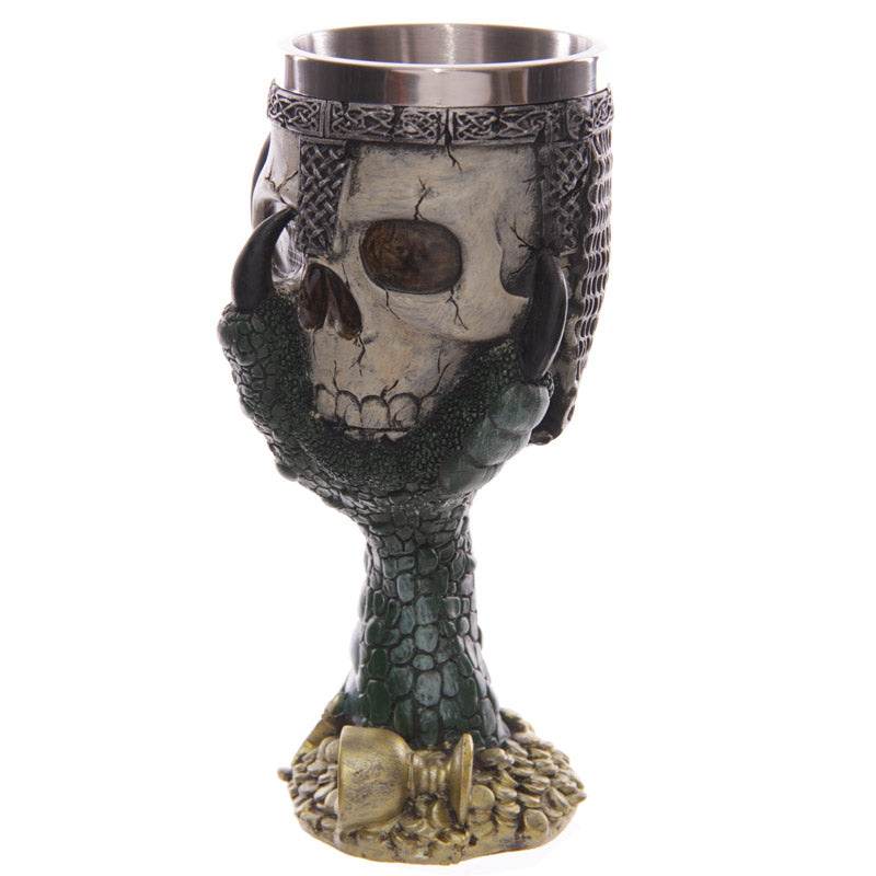 Decorative Dragons Claw & Warrior Skull Goblet - Gift Arch