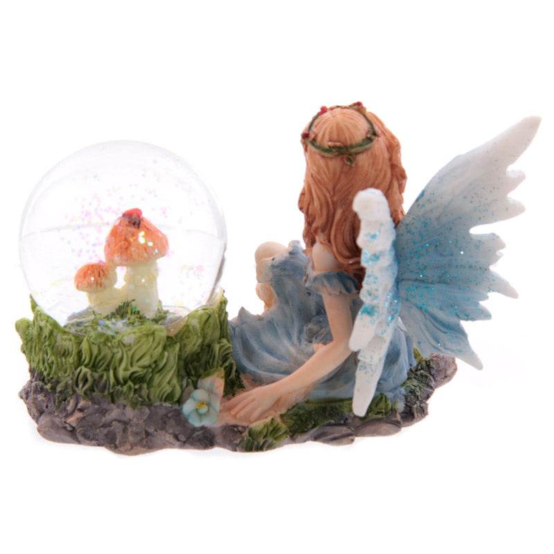 Flower Fairy Sitting Snow Globe - Gift Arch
