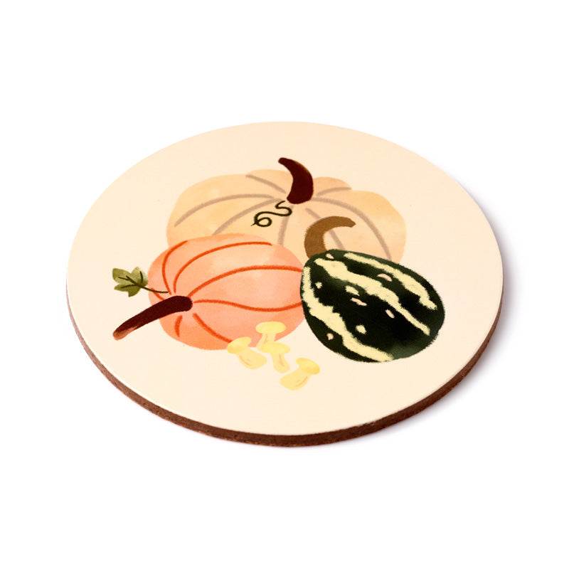 Autumn Harvest Set of 4 Cork Coasters - Gift Arch
