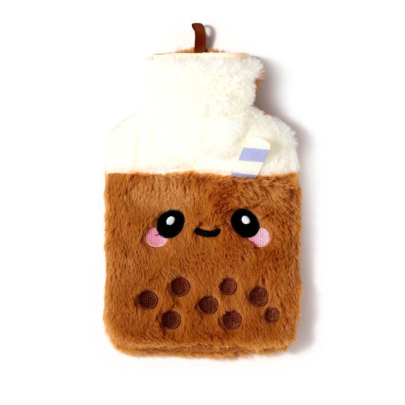 Bubble Tea Foodiemals Hot Water Bottle with Plush Cover - Gift Arch