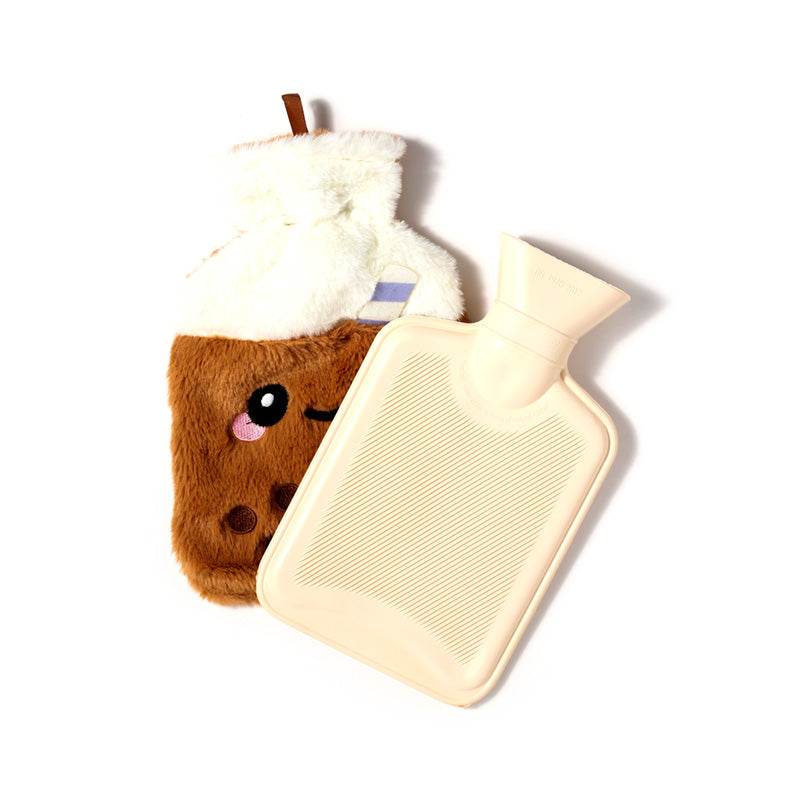 Bubble Tea Foodiemals Hot Water Bottle with Plush Cover - Gift Arch
