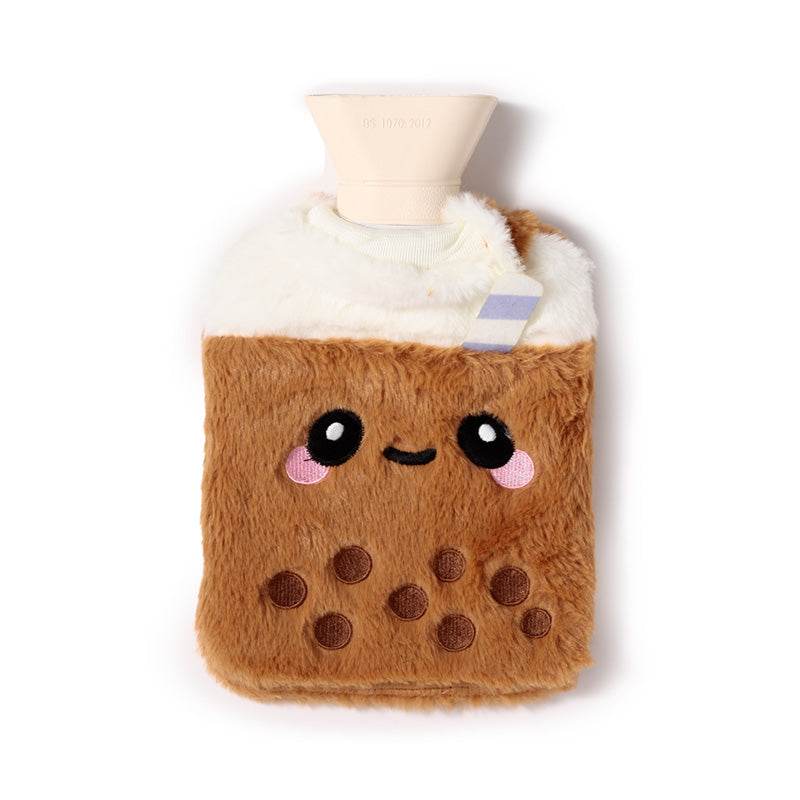 Bubble Tea Foodiemals Hot Water Bottle with Plush Cover - Gift Arch