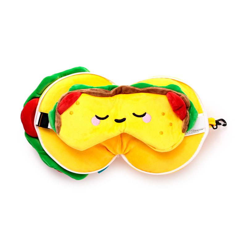 Relaxeazzz Foodiemals Frida the Taco Travel Pillow & Eye Mask - Gift Arch