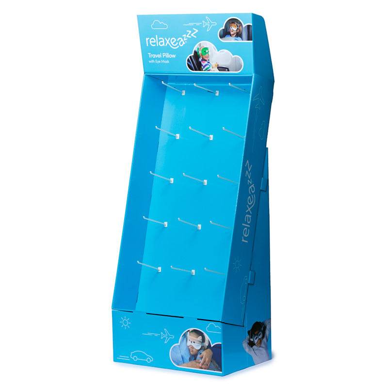 15 Hook FSDU Display Unit for Relaxeazzz Travel Pillows & Eye Masks - Gift Arch