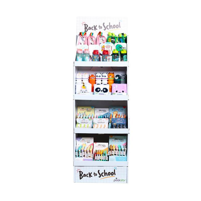 Back to School Essentials 4-Shelf Prefilled FSDU Display Unit - Gift Arch