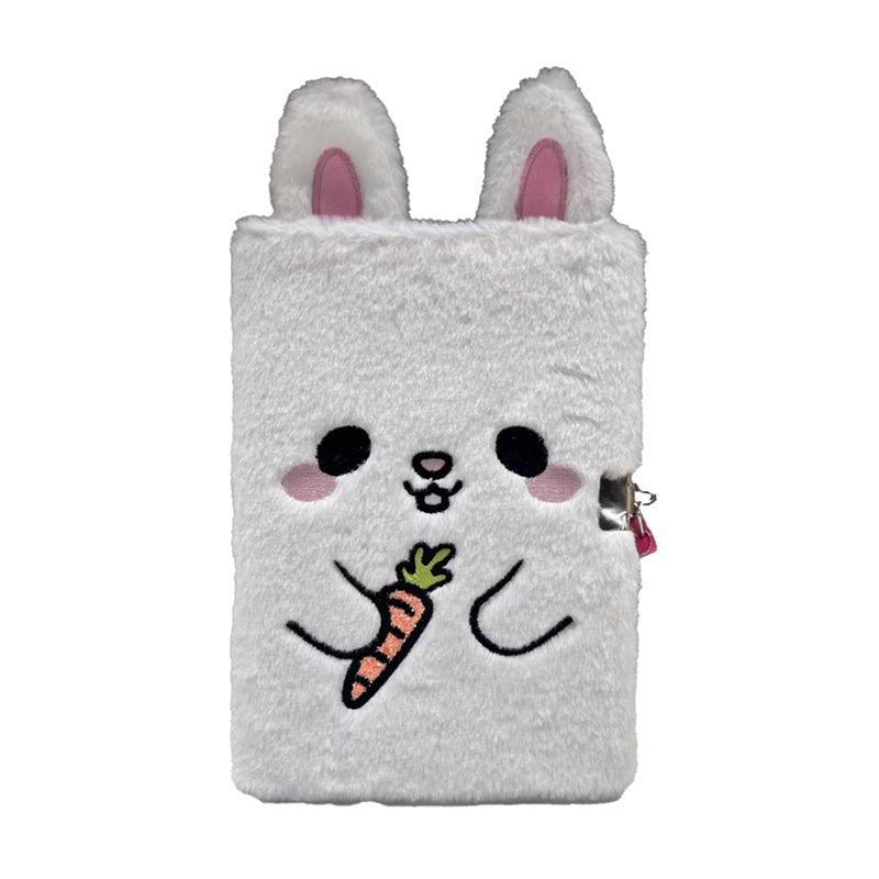 Adoramals Frances the Rabbit Plush Lockable Notebook with Padlock & Key - Gift Arch