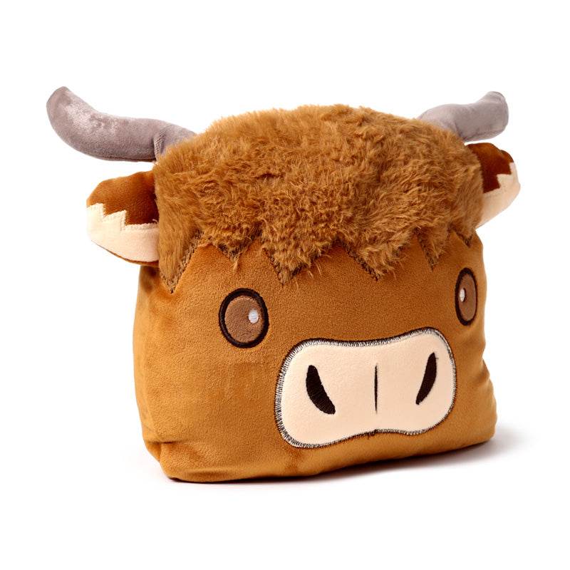 Blankeazzz Highland Coo 2-in-1 Plush Toy & Travel Blanket - Gift Arch