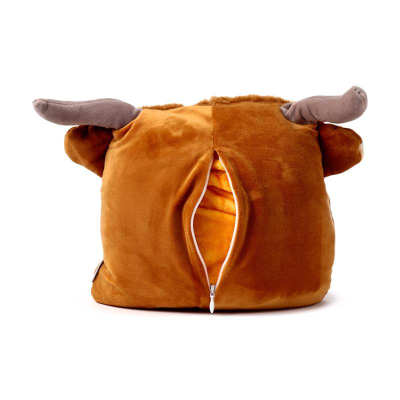 Blankeazzz Highland Coo 2-in-1 Plush Toy & Travel Blanket - Gift Arch