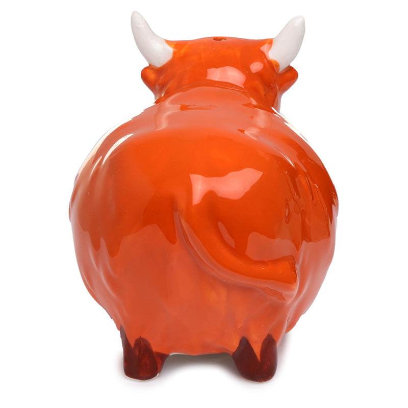 Highland Coo Cow Ceramic Salt & Pepper Set - Gift Arch