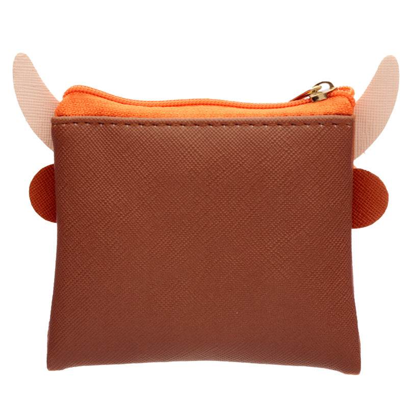 Highland Coo Cow Fluffy Fringe PVC Purse - Gift Arch