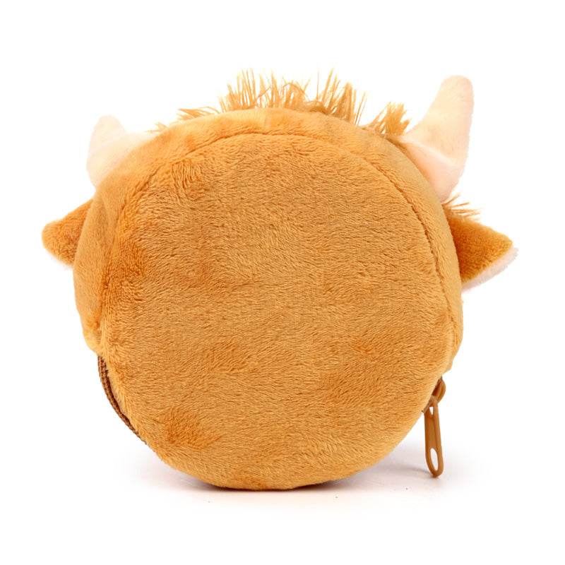 Highland Coo Cow Mini Change Plush Purse - Gift Arch