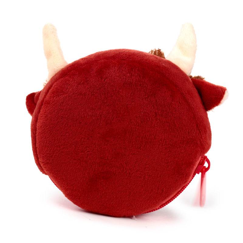 Highland Coo Cow Mini Change Plush Purse - Gift Arch