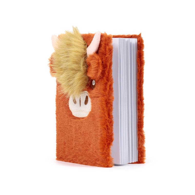 Highland Coo Cow Plush A5 Notebook - Gift Arch