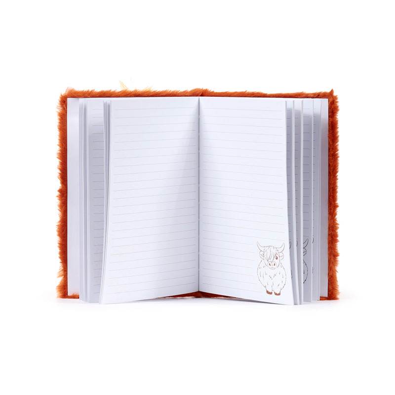 Highland Coo Cow Plush A5 Notebook - Gift Arch