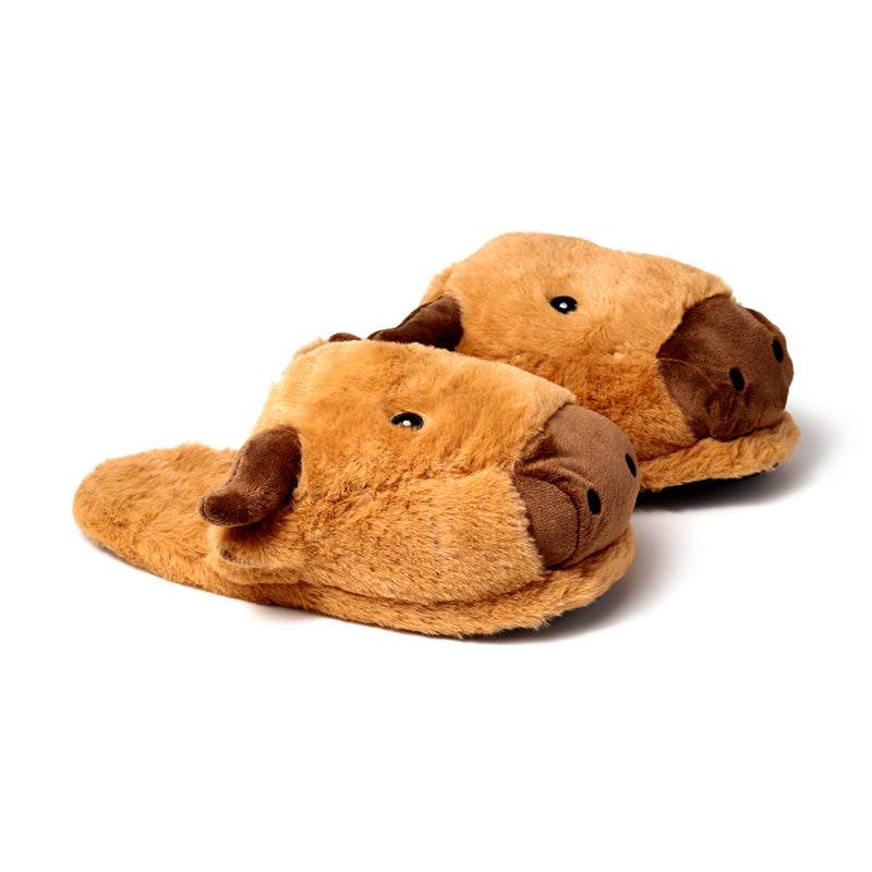 Highland Coo Slip On Slippers (Unisex One Size) - Gift Arch
