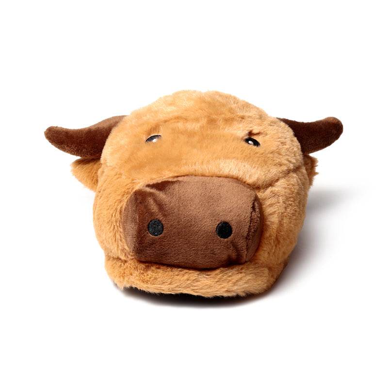 Highland Coo Slip On Slippers (Unisex One Size) - Gift Arch