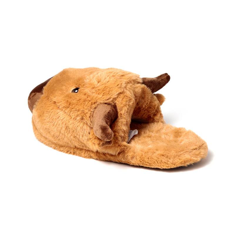 Highland Coo Slip On Slippers (Unisex One Size) - Gift Arch