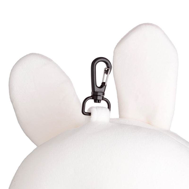 Relaxeazzz Adoramals Frances the Rabbit Plush Travel Pillow & Eye Mask - Gift Arch