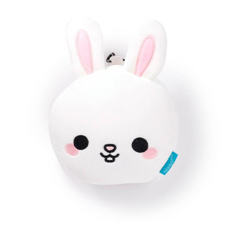 Relaxeazzz Adoramals Frances the Rabbit Plush Travel Pillow & Eye Mask - Gift Arch