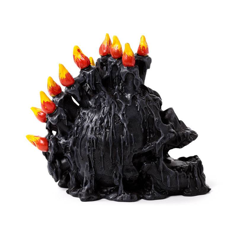 Black Screaming Skull with Candles & Melted Wax - Gift Arch