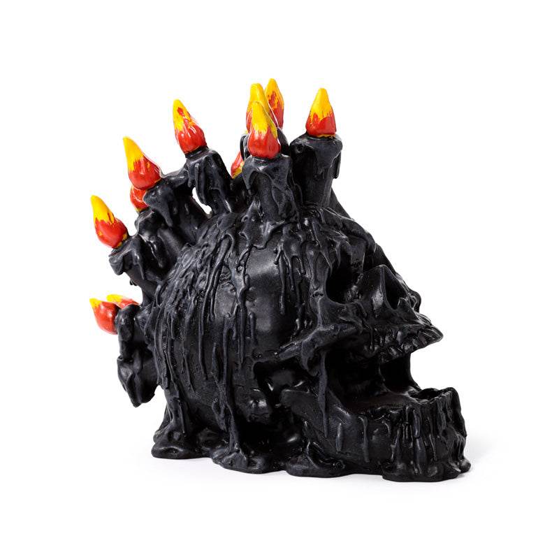Black Screaming Skull with Candles & Melted Wax - Gift Arch
