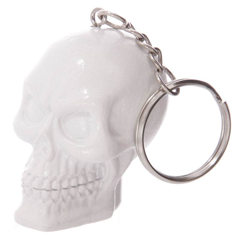 Black & White Skull Keyring - Gift Arch