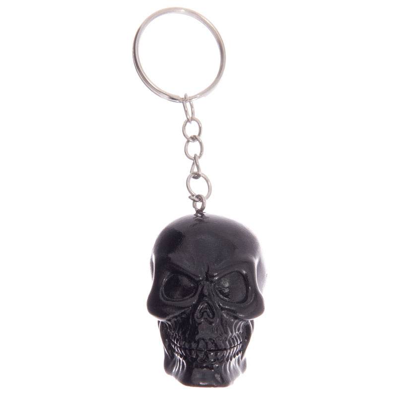 Black & White Skull Keyring - Gift Arch