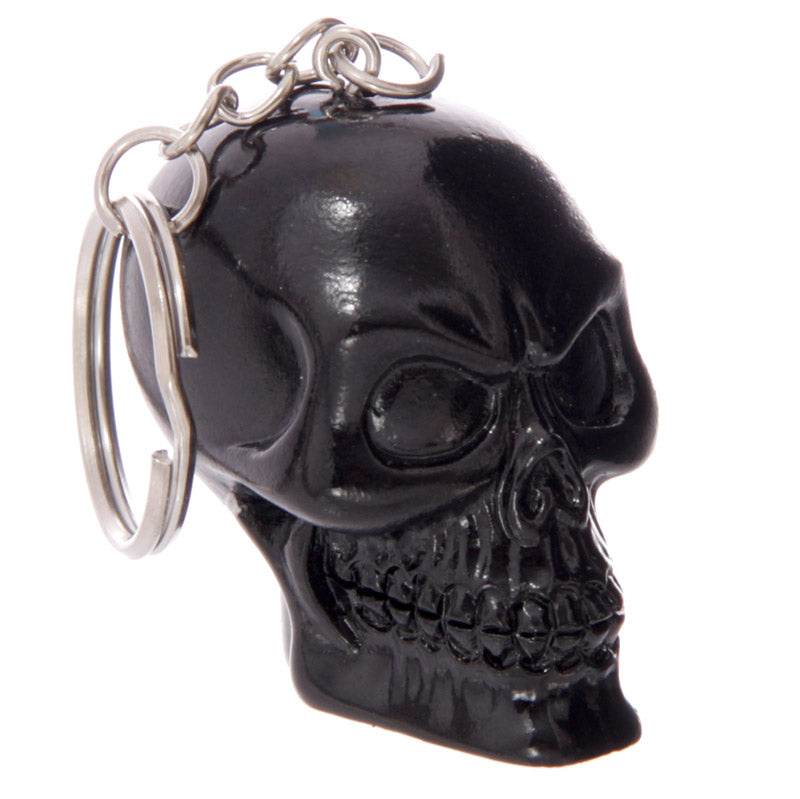 Black & White Skull Keyring - Gift Arch