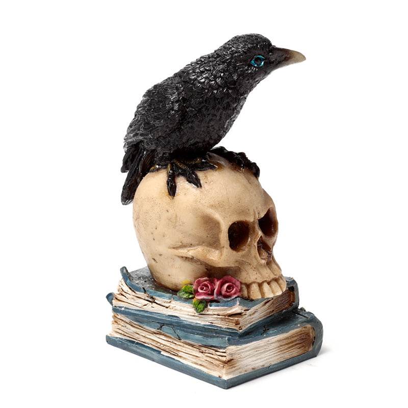 Crow Perched on Skull & Books - Gift Arch