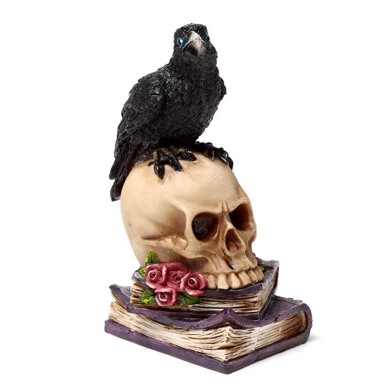 Crow Perched on Skull & Books - Gift Arch